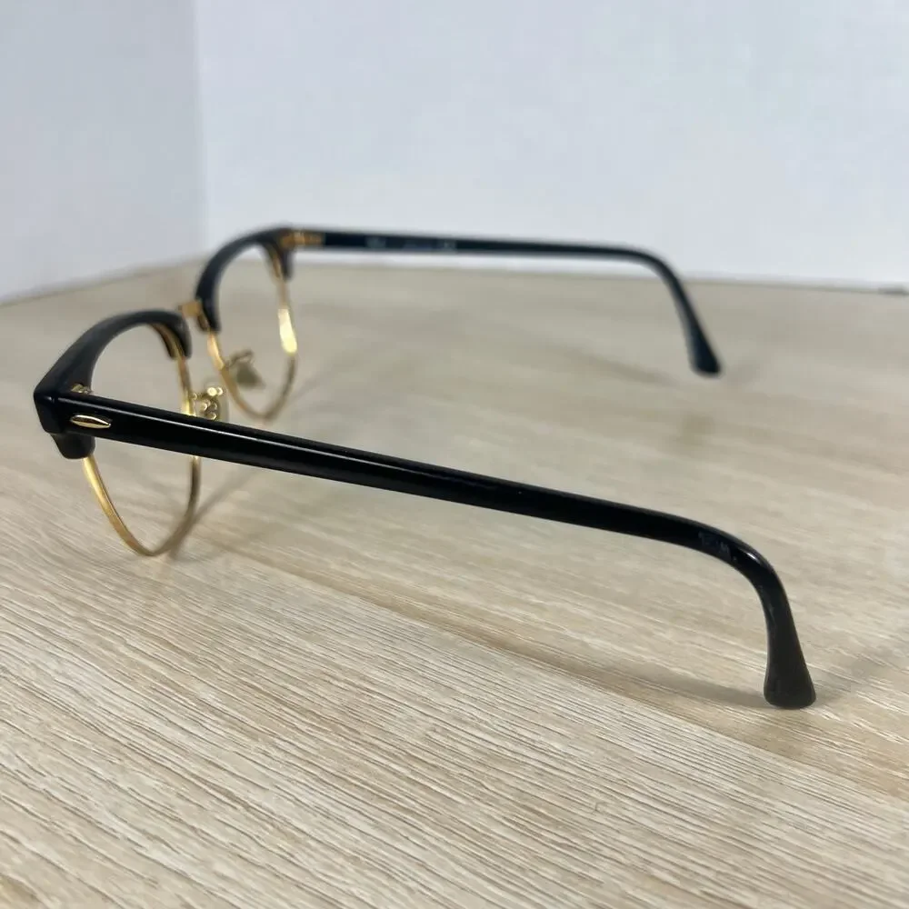 Ray-Ban RB3016 Clubmaster W0365 Sunglasses FRAMES ONLY Polished Black 49-21-140